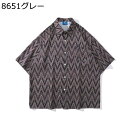 半袖 アロハシャツ 総柄シャツ 男女兼用 前開き 夏服 日焼け止め 大きいサイズ 柄シャツ ボタンダウン 快適 軽量 オープンカラー 吸汗通気 UVカット かっ...
