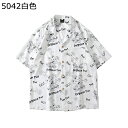 メンズ アロハシャツ 夏用 総柄シャツ ハワイアンシャツ 半袖 通気 前開き ゆったり 汗染み防止 紫外線対策加工 薄手 軽量 かっこいい ボタンダウン リゾー...