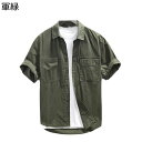シャツ メンズ 半袖シャツ カジュアルシャツ 和風 シンプル 夏服 日焼け止め 開襟 薄手 柔らかい ゆったり 通気性 速乾 汗染み防止 ワークシャツ ストリート 通勤通学 リゾート 花火大会 お祭り