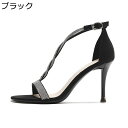 サンダル 甲ストラップ ラインストーン付き 欧米風 夏用 レディース セクシー レディースサンダル ピンヒール エレガント ハイヒール ラウンドトゥ 細身 フィ...