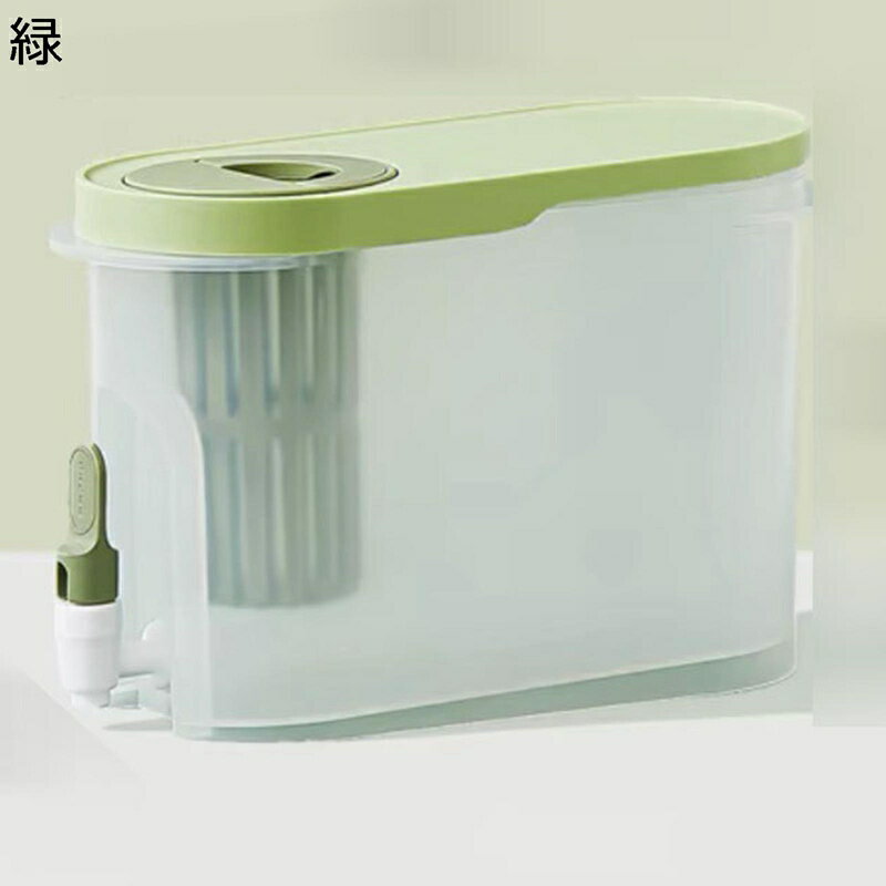 ドリンクサーバー お茶ポット 冷蔵庫ピッチャー 冷水筒 3.9L大容量 ドリンクディスペンサー 広口 蛇口付き 耐冷 耐熱 飲料収納 貯蔵タンク 茶こし付 レモネード ビール サイダー キャンプ パーティー