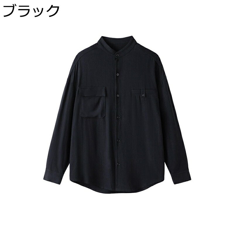 チャイナ服 シャツ 長袖 漢服 無地 カジュアル チャイナ風 胸ポケット付き 上着 ゆったり おしゃれ シンプル ヴィンテージ 耐久性 コンフォート 夏 服 デイリー 普段着 スポーツ