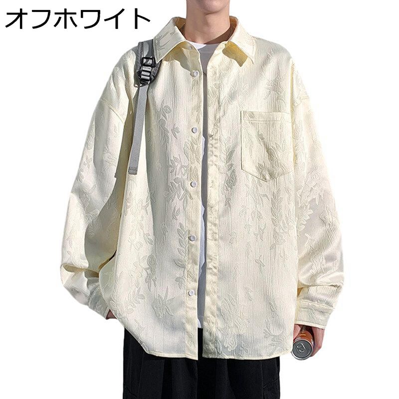 唐装 漢服 チャイナシャツ メンズ 長袖 春秋 カジュアル プリント チャイナ風 大きいサイズ 上着 ファッション ゆったり おしゃれ 胸ポケット アウター トップス 若者 旅行 デイリー 通勤 通学