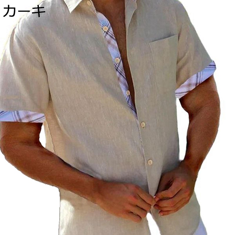 DENIM & SUPPLY アロハシャツ XL/TG　半袖シャツ　胸ポケット アロハシャツ 総柄 パインキャニオン オープンカラー REGULARFIT