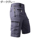 クロップドパンツ メンズ カーゴショーツ S-5XL 綿100 ショートパンツ タクティカル 短パン 通気 ゆったり 格闘 戦術 軍事 ワークアウト 機能性 マルチポケット付き 作業 登山 高齢者 紳士