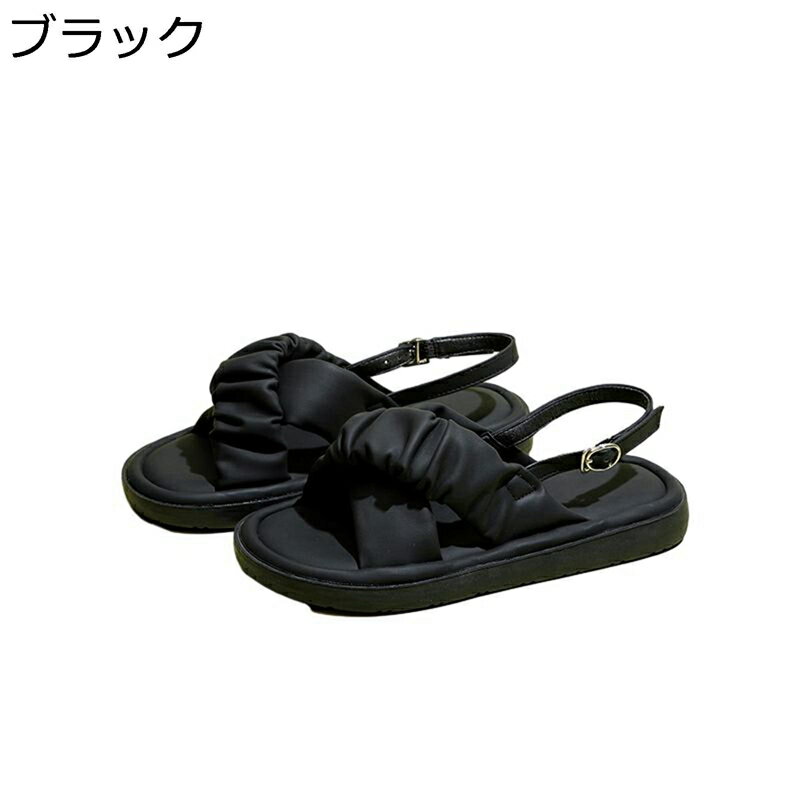 楽天アベブッパンリラックスサンダル レディース サンダル 軽い 歩きやすい 美脚 牛革 厚底 通勤 ストレッチ オープントゥ やわらか 身長アップ 外履き 旅行 休暇 海辺 オシャレ シンプル 夏 耐久性
