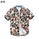 アロハシャツ 花柄シャツ ビーチシャツ メンズ 半袖 カーディガン 薄手 軽い ファッション 和風 カジュアル ゆったり おしゃれ 通気性 カッコイイ 夏服 派手 デイリー ビーチ 花火大会