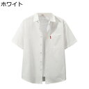 メンズ 夏服 シャツ トップス アウター 韓国風 ファッション 大きいサイズ カーディガン シンプル 胸ポケット付き ハンサム ゆったり 前開き 薄手 カジュアル 通学用 スポーツ 普段着