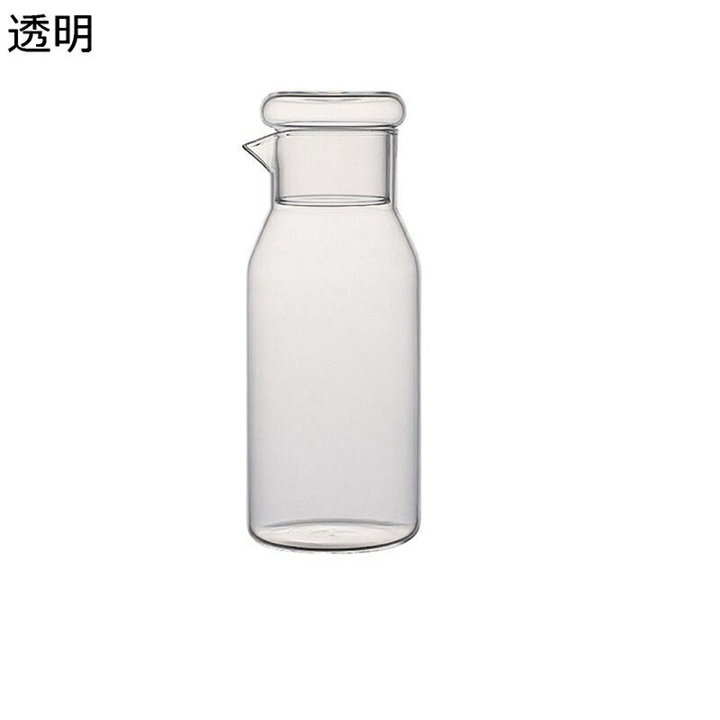麦茶ポット ガラスポット 冷蔵庫 820ml ドリンクピッチャー 冷蔵庫入れ シンプル INS風 耐熱耐冷 ウォータータンク オシャレ 麦茶 花茶 クリア シンプル 飲料収納 家庭用 キッチン収納 カラフル