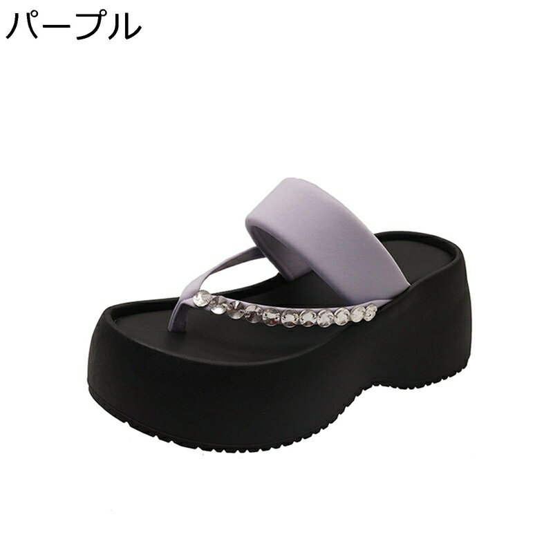 キラキラ リラックスサンダル レディース サンダル 安定感 通気性 美脚 厚底 パーティー オープントゥ 抗菌防臭 身長アップ ビーチ ウォーキング ファッション カジュアル 夏 耐久性