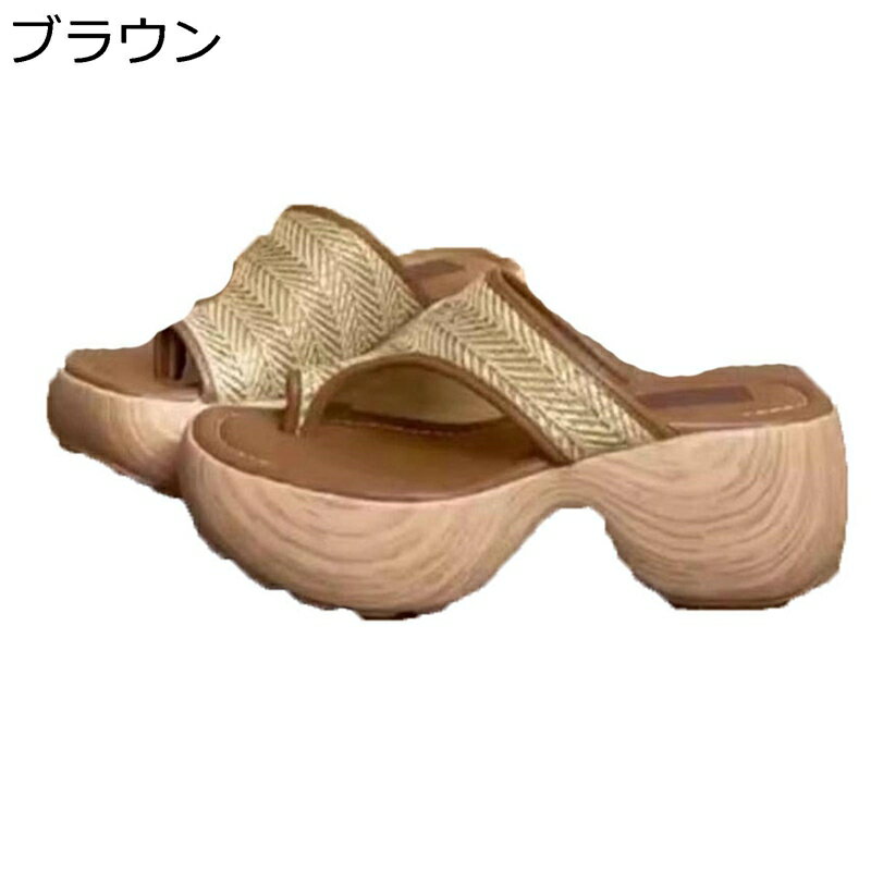 リラックスサンダル レディース サンダル 安定感 通気性 美脚 厚底 ハワイ風 クラシック パーティー オープントゥ やわらか 身長アップ ビーチ ウォーキング おしゃれ カジュアル 夏 丈夫
