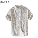 メンズ 柄シャツ 半袖 アロハシャツ 総柄 プリント 吸汗速乾 軽量通気 薄手 軽量 快適 耐久 カジュアル ファッション フィット カッコイイ 柔らかい 若者 夏服 花火大会 海水浴