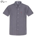 ストライプシャツ メンズ 半袖 ストライプ柄 カジュアル 大きいサイズ 通気性 吸汗速乾 ワイシャツ トップス シンプル オシャレ カッコイイ 薄手 襟付き 夏服 アウター 普段着 ビジネス