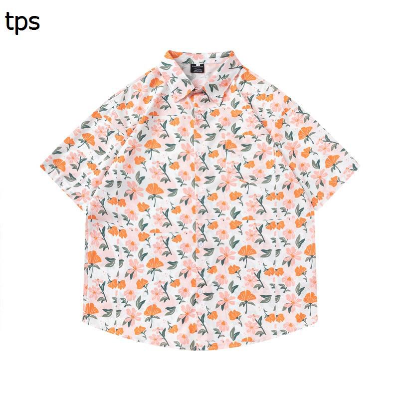 花柄 半袖シャツ メンズ アロハシャツ ユニセックス ボタンダウン トロピカル 日焼け止め 汗染み防止 ..