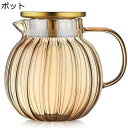 冷蔵庫ポット 麦茶ポット ガラスピッチャー 1.2L 耐熱耐冷 直火対応 2wayフィルター ドリンクボトル 耐熱ガラス冷水筒 クリア 広口設計 洗いやすい アイスティー 紅茶 家庭用 貯蔵タンク 保存容器(3)