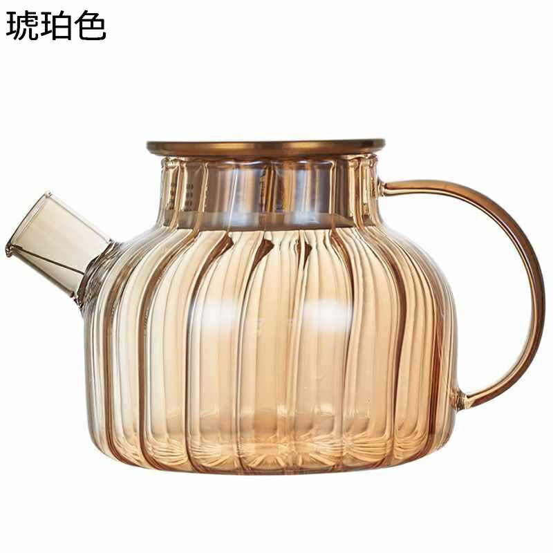 冷蔵庫ポット ガラスピッチャー 1000ml 麦茶ポット 耐熱 IH対応 2wayフィルター 透明 水出し ハンドル付き 後手形 ガラス製タンク 冷水筒 洗いやすい 広口 花茶 コーヒー 紅茶 飲料ボトル オフィス 茶室