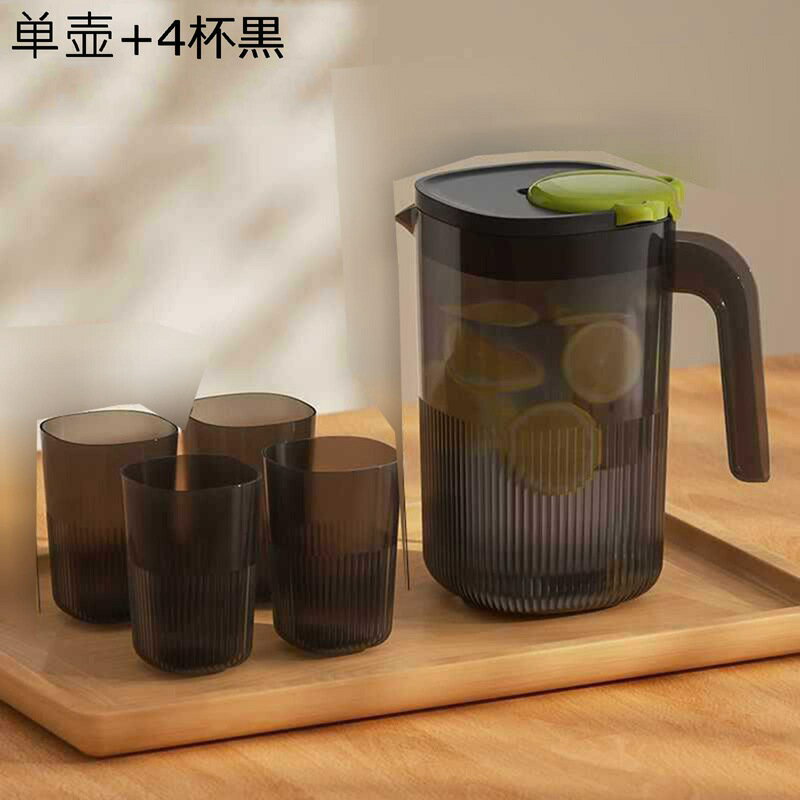 麦茶ポット 冷水筒 冷蔵庫ポット 大容量 ウォーターピッチャー 耐熱 耐冷 広口設計 熱湯可 透明 茶こし付き 目詰まり防止 蓋付き 麦茶 アイスティー ジャグ ドリンクタンク 水差し 家庭用 ナイトスタンド