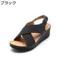 バックルサンダル サンダル レディース アウトドア 厚底 軽い 歩きやすい 美脚 ストレッチ オープントゥ やわらか 身長アップ ビーチ ウォーキング 散歩 お...