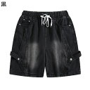 メンズ デニムパンツ ショートパンツ 五分丈 機能風 かっこいい カジュアル ジーパン Gパン 短パン ベーシック ボトムズ 春夏服 オシャレ 軽い 耐摩耗性 通学 普段着 アウトドア 着回し力