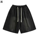 メンズ デニムパンツ ショートパンツ 五分丈 ビッグシルエット カジュアル ジーパン Gパン 短パン 無地 ボトムズ 春夏着 オシャレ 軽量 耐摩耗 日常着 部屋着 通勤通学 甘めのコーデ 履き心地