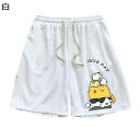 チノパン 短パン メンズボトムズ かわいい 猫柄 ショートパンツ ワイドパンツ ウエストゴム調整 カジュアル 五分丈 リラックス ベーシック 春夏服 よい肌触り スポーツ 外出 デイリー 服と相性が良い(4)
