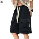チノパン 短パン ワイドパンツ メンズボトムズ ショートパンツ ウエストゴム調整でき カジュアル 五分丈 窮屈感のない サイドポケット 春夏用 肌触り 運動ウェ...