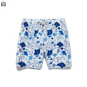 海水パンツ 水着 メンズ サーフパンツ 総柄 サメ カメ 水陸両用 短パン 海洋生物 ショーツ ビーチウェア 柔軟性 涼しい 速乾 ウエスト調整可 半ズボン 春夏着 薄い 冷感 ビーチ スイム サウナ