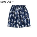 水着 メンズ 短パン 海水パンツ 総柄 アロハ風 サーフパンツ 速乾 通気 半ズボン 夏 ボードショーツ スポーツショーツ 水陸両用 ビーチウェア ウエストゴム プール スイム 海水浴 大きいサイズ