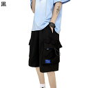 カジュアルパンツ ショートパンツ 水着 メンズ 春夏着 スポーツウェア 半ズボン ウエストゴム 速乾 通気性 カーゴ シンプル 短パン 海パン 男性用 サイドポケット スタイリッシュ バスケット 川遊び