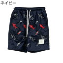 海水パンツ メンズ サーフパンツ 水着 サメ柄 鮫 水陸両用 短パン ビーチウェア ショーツ 吸汗速乾 柔らかい 爽やか ウエスト調整可能 半ズボン 夏用 シンプル 軽快 ヒンヤリ キャンプ 旅行 海辺