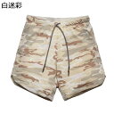 サーフパンツ 短パン メンズ 海水ショーツ ミリタリー ビーチウェア 水着 多色 半ズボン スイムウェア 速乾 通気 水陸両用 迷彩柄 ショートパンツ ウエストゴムひも 沖縄 海水浴 普段着 春 夏
