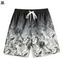 サーフパンツ メンズ 海水パンツ 花柄 アロハ風 水着 ショーツ 通気 速乾性 夏服 水陸両用 ボードショーツ 海パン ビーチウェア ウエストゴムひも サイドポケット付き 半ズボン 海辺 ハイキング 砂浜