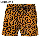 サーフパンツ 豹柄 ヒョウ 短パン メンズ 水着 海水ショーツ ビーチウェア 多色 スイムウェア 半ズボン 通気 速乾 水陸両用 ショートパンツ ウエストゴム紐 ラフティング ハイキング サーフィン 夏用