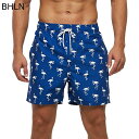 サーフパンツ 短パン メンズ ビーチウェア 海水ショーツ ハワイアン 水着 半ズボン スイムウェア 通気 速乾 水陸両用 ショートパンツ ウエスト調節 ラフティング ハイキング サーフィン 春夏着 多色