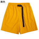 カジュアルパンツ 短パン メンズ レディース ショートパンツ 水着 ビーチウェア ショーツ 多色 スイムウェア 半ズボン 速乾性 軽量 無地 多色 ベルト飾り ゆったり コーディネート 海水浴 普段着 春夏用