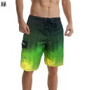 サーフパンツ メンズ ショーツ 水着 海水パンツ 通気速乾性 夏用 グラデーション 水陸両用 ボードショーツ 海パン ビーチウェア ウエストゴム紐 半ズボン ランニング トレーニング スポーツ