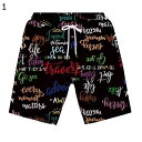 海水パンツ サーフパンツ 水着 メンズ 春夏用 スイムウェア 総柄 アロハ 半ズボン ビーチウェア ウエスト調整可能 通気性 速乾 水陸両用 短パン 海パン ハワイアン 冷感 トレーニング アウトドア
