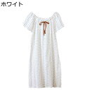 ワンピース パジャマ 半袖 蝶結び ガーゼ 夏 レディース ナイトウェア プルオーバー 部屋着 寝巻き ネグリジェ 可愛い エレガント ボヘミアン 婦人 ロングワンピース かわいい ゆったり 快適 吸汗 通気 昼寝着