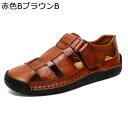 アウトドアサンダル ドライバーサンダル 男性 夏 天然牛革 蒸れない つま先保護 外内履き 蒸れない 防水 通勤 ハイキング トラベル 通学 日常着用 作業靴 キャンパス カジュアル