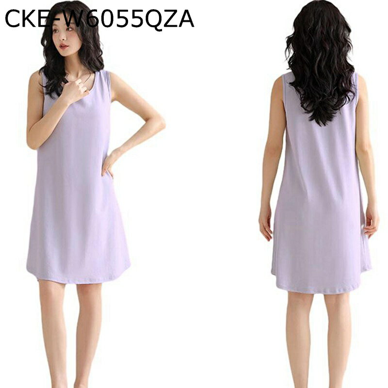 ネグリジェ パジャマ 無地 レディース 夏用 春服 ノースリーブ かわいい パッド付き 寝巻き ルームワン..