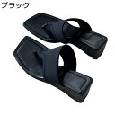 厚底サンダル レディース サンダル スクエアトゥ ウェッジソール 安定感 通気性 美脚 厚底 高反発 オープントゥ 静音 身長アップ 外履き 旅行 休暇 海辺 ...