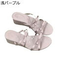サンダル サンダルスリッパ レディース ギフト 結婚式 厚底 軽い ウェッジソール 歩きやすい 美脚 ストレッチ オープントゥ 抗菌防臭 身長アップ ビーチ ウ...