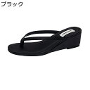 厚底サンダル トングサンダル レディース 厚底 軽い 歩きやすい ウェッジソール デイリー 美脚 ストレッチ オープントゥ 静音 身長アップ ビーチ ウォーキン...