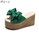 厚底サンダル レディース サンダル リボン 安定感 通気性 美脚 厚底 ウェッジソール オープントゥ 抗菌防臭 身長アップ ビーチ オシャレ 散歩 シンプル エレガント デイリー 夏 耐久性