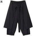 袴パンツ サルエルパンツ メンズ クール系 オーバーサイズ ガチョウパン テーパード ワイドボトムズ 重厚感 ロング 原宿系 ダーク 春夏秋 裾広がり アラジン 純色 ゆるパン 日系 ダンス服