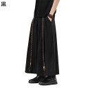 サルエルパンツ メンズ 袴 ワイドパンツ ワイド ガチョウパン アシンメトリー デザイン性 個性的 軽い 男女兼用 大きいサイズ 裾広がり 服と相性が良い 日系 オシャレ ゆるパン 春夏秋用