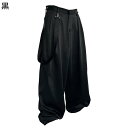 袴パンツ メンズ ワイドボトムズ 変形 ガチョウパンツ サルエルパン ダレパン ダーク系 ユニセックス 春夏秋服 ゆったり 闇系 個性的 病み系 無地 軽量 ダンス服 原宿 お出かけ トレーニング 韓国
