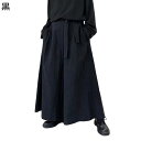 変形パンツ メンズ サルエルパンツ ワイドボトムズ ダレパン 変形 原宿 オーバーサイズ ロング丈 かっこいい 春夏秋 ダーク系 ガチョウぱんつ 服と相性が良い...