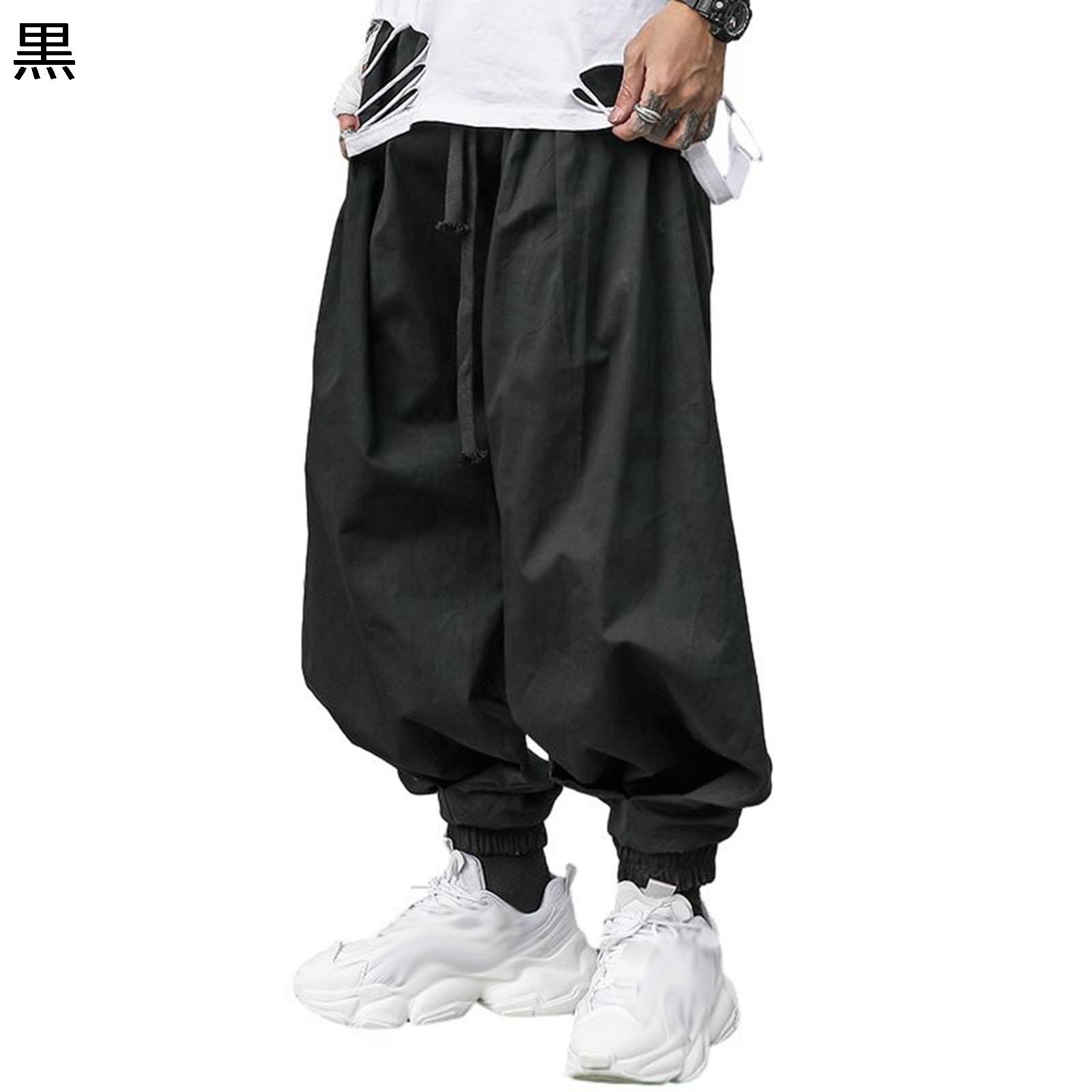 チノパン メンズボトムズ ロングパンツ ワイド サルエルパンツ テーパード ウエストゴム調整可能 カジュアル ゆったり ベーシック 四季 履き心地 アウトドア 運動 通勤通学 コーディネート