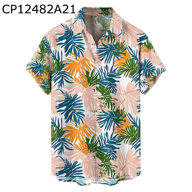 アロハシャツ 花柄 ボタニカルプリント メンズ 半袖シャツ ボタニカル柄 開襟 総柄 UVカット 汗染み防止 薄手 紫外線対策 オーバーサイズ ビーチ風 ロカビリー ALOHA 熱帯風 サラサラ 涼しげ キレイめ